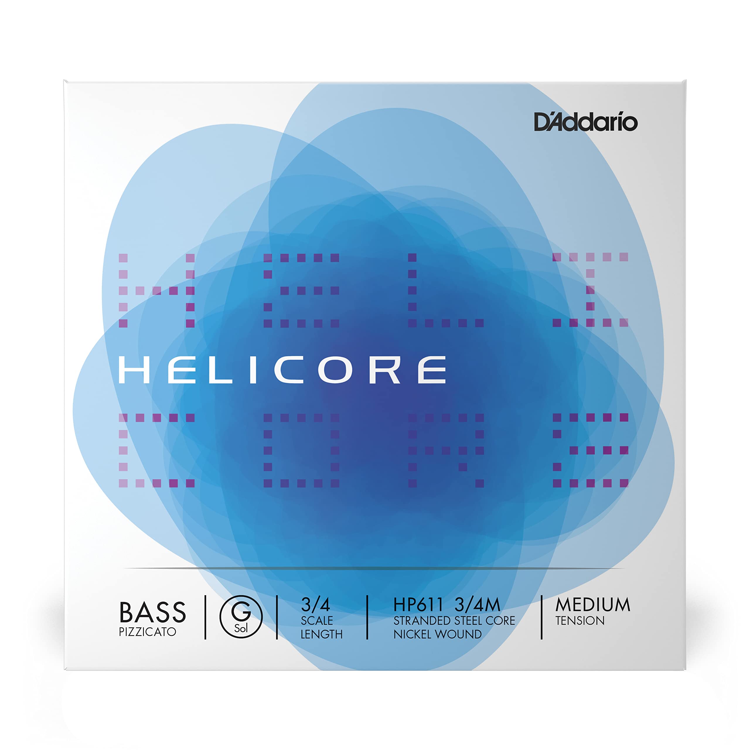 D'Addario Helicore 3/4 Scale Medium Tension Pizzicato Bass Single G String