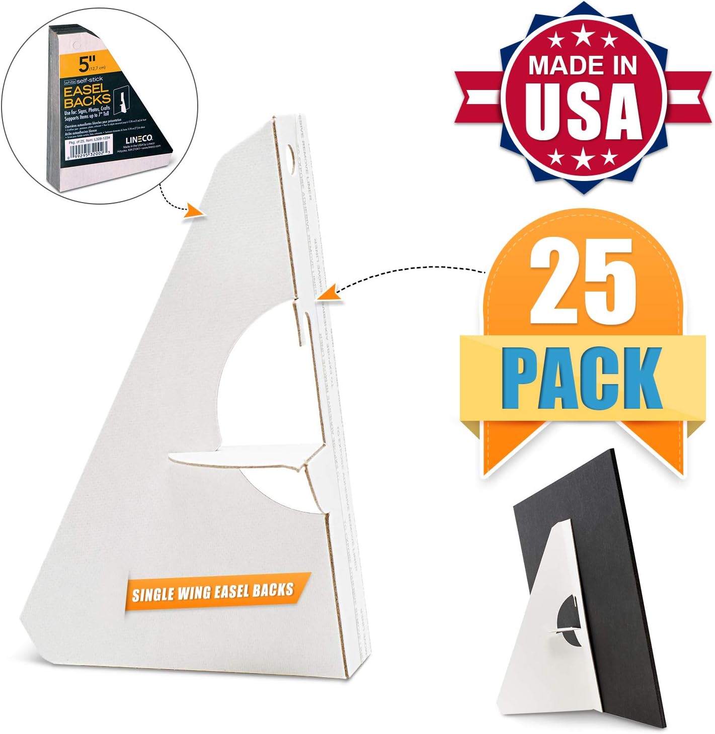 SelfStick Chipboard Easel Backs 25/PkgWhite SingleWing 5" Amazon.ca Toys & Games