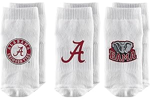 Strideline NCAA Infant Baby Socks-3 Pack-White