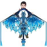 Mint's Colorful Life Dragon Kite for Kids & Adults, Easy to Fly Best Beach Kites for Beginners, 300ft Kite String Included