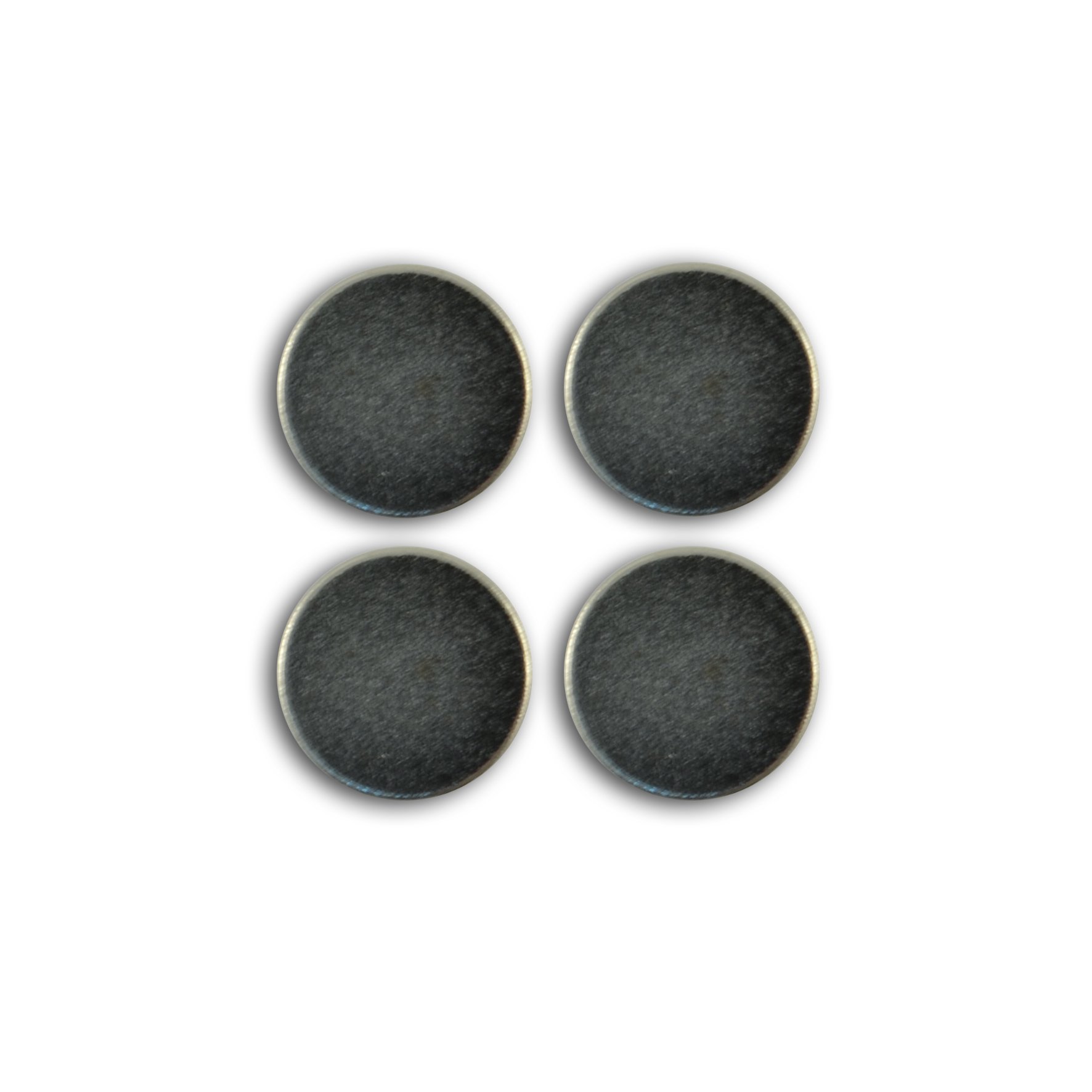 Toga Mahé Round Magnets Extra Strong, Metal, grey, 9.5 x 8.5 x 0.5 cm