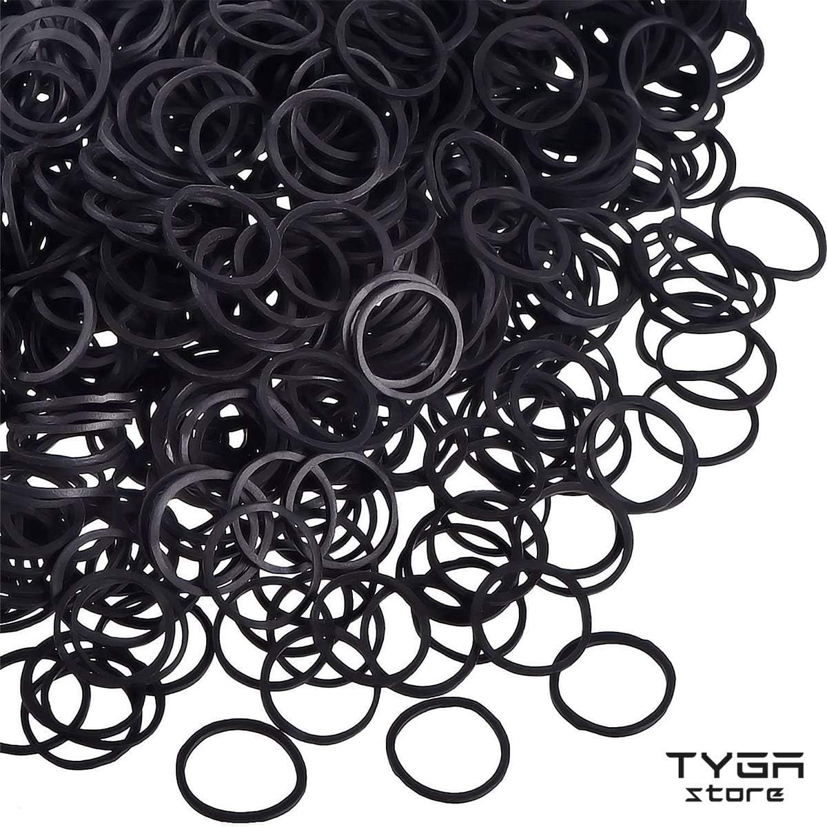 TYGA Store Pack of 1000 Mini Rubber Bands Soft Elastic Bands for Kids Hair Braids Ponytail Hair - Image 5