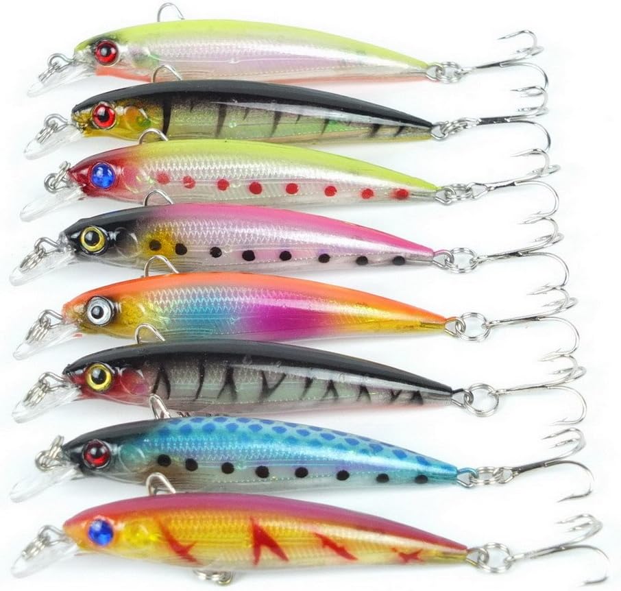 Aorace Saltwater Fishing Lures Squid Laser Salwater 3D Minnow Fishing Lures Salt Swimbait Wobbler