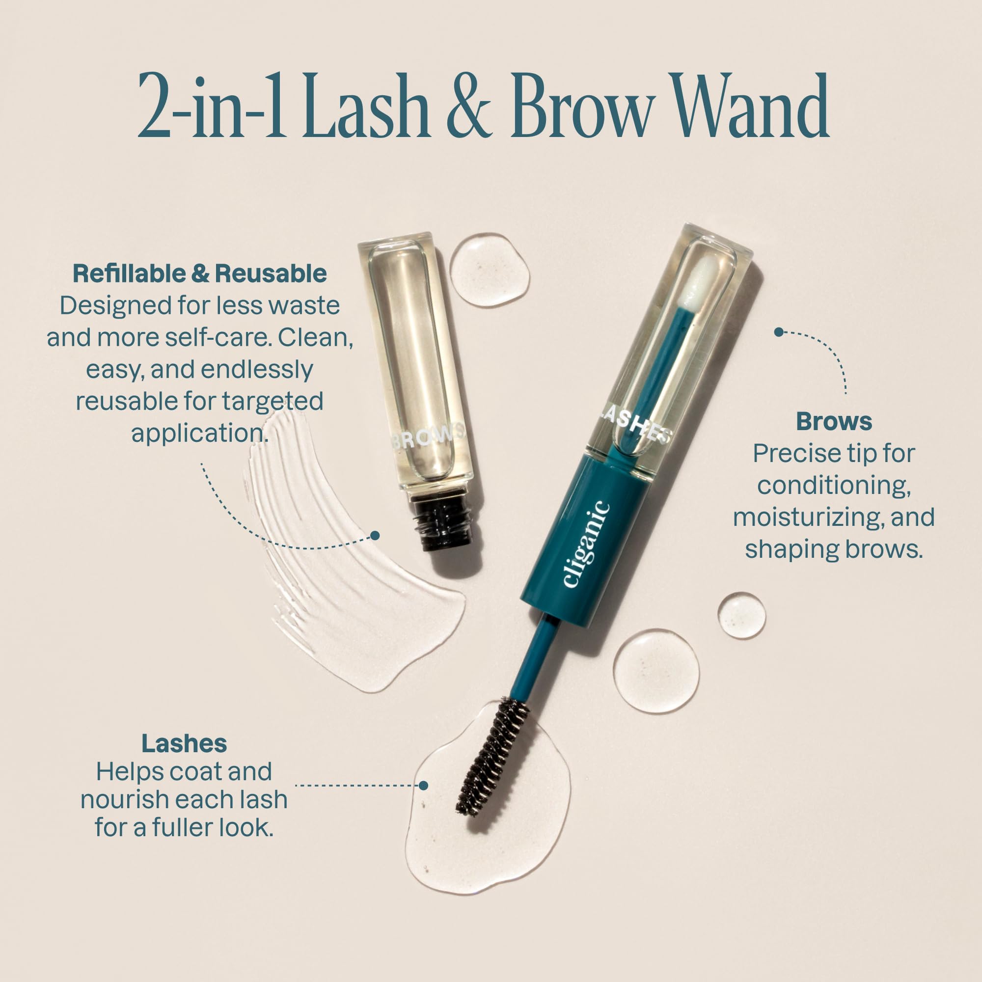 Cliganic Organic Castor Oil, 100% Pure - For Hair, Skin, Face, Eyelashes & Eyebrows | Natural Cold Pressed Unrefined Hexane-Free (8oz)