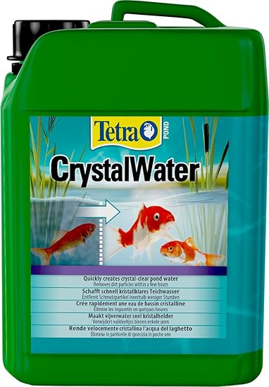 Tetra Pond CrystalWater (für kristallklares Wasser im Gartenteich, Wasserklärer gegen Trübungen), 3 Liter Flasche