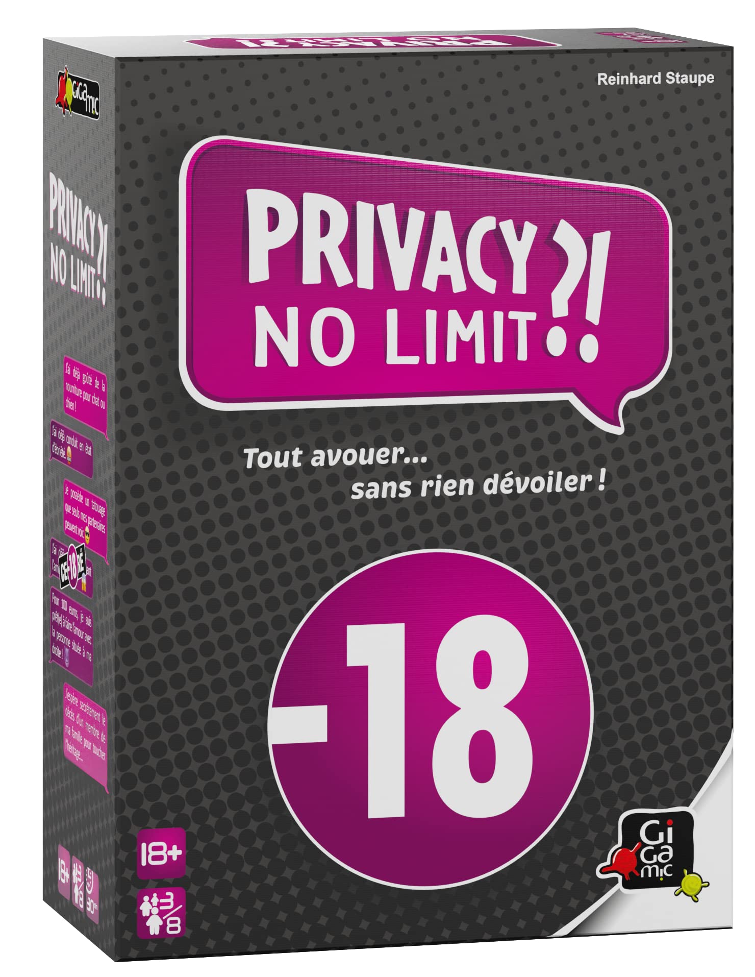 GIGAMIC Privacy NO Limit (New Format) for 3-8 Players