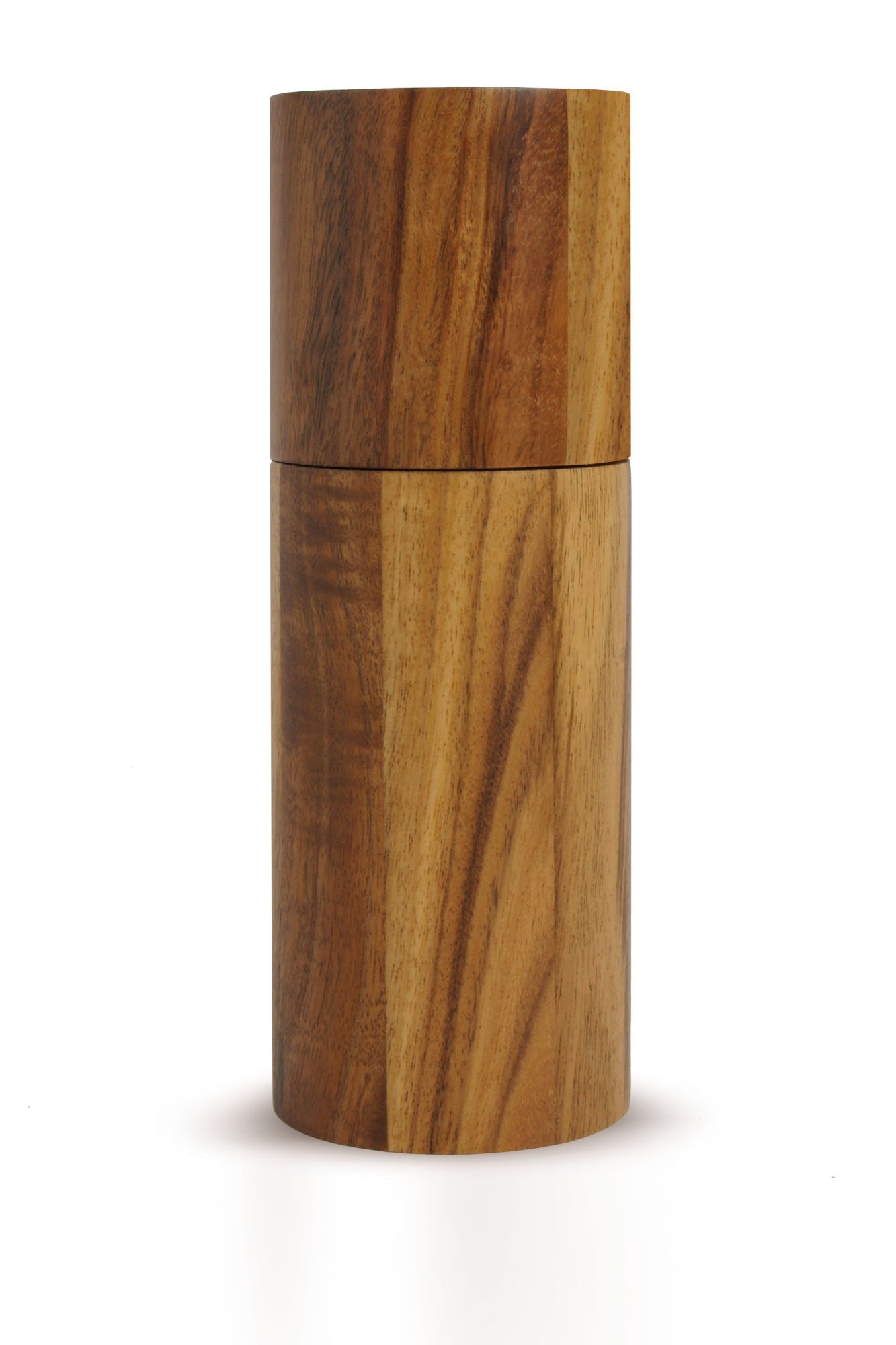 AdHoc Acacia Small Salt or Pepper Mill, Acacia Wood, CeraCut Ceramic Grinder, Adjustable Grind Settings, 14,cm Includes 1 x Salt or Pepper Grinder