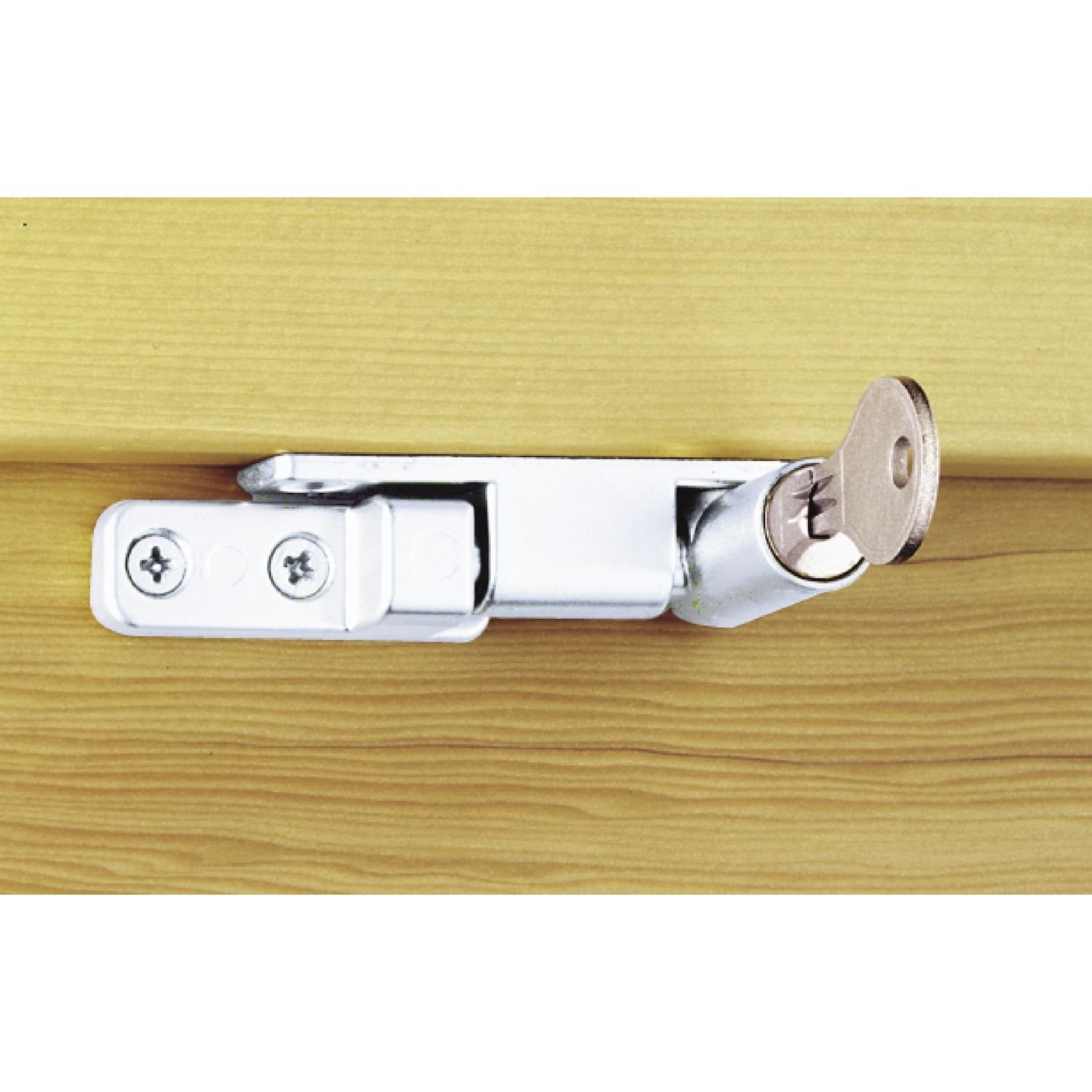 Maco Window Lock Twist Lock Self-Closing Lockable Includes Mounting Material (Silver 10535)