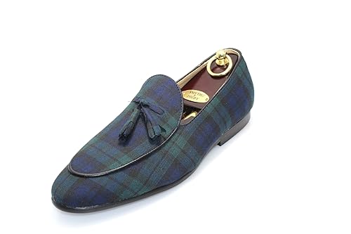 black watch plaid shoes