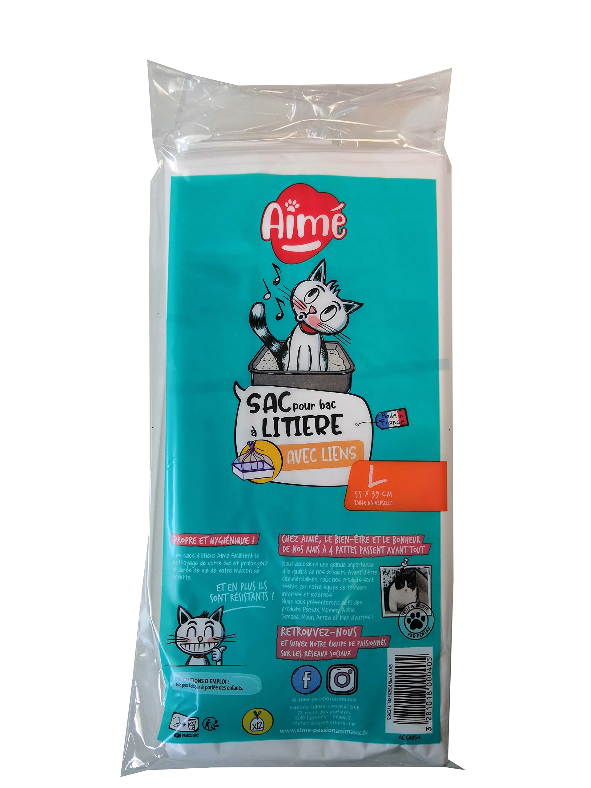 Aime 12 Cat Litter Bags