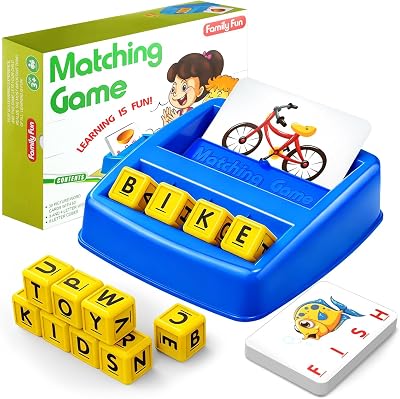 HahaGift Letter Matching Game Educational Toys for 3 4 5 Year Olds