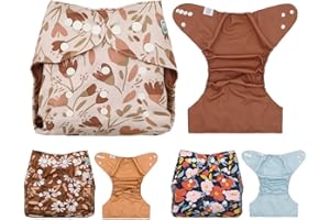 ALVA Baby Cloth Diaper Covers with One Wet Bag, Swim Diaper,Cloth Nappy Shell Baby Girls and Boys