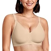 OEAK Women Comfortable Push Up Bras Wireless Seamless Full Coverage Bralette Buttery Soft Everyday Tshirt Bra Convertible Bra