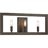 XiNBEi Lighting Sconces Wall Lighting, Industrial Dark Bronze Wall Light Fixture 3-Light Bathroom Vanity Fixture for Living R