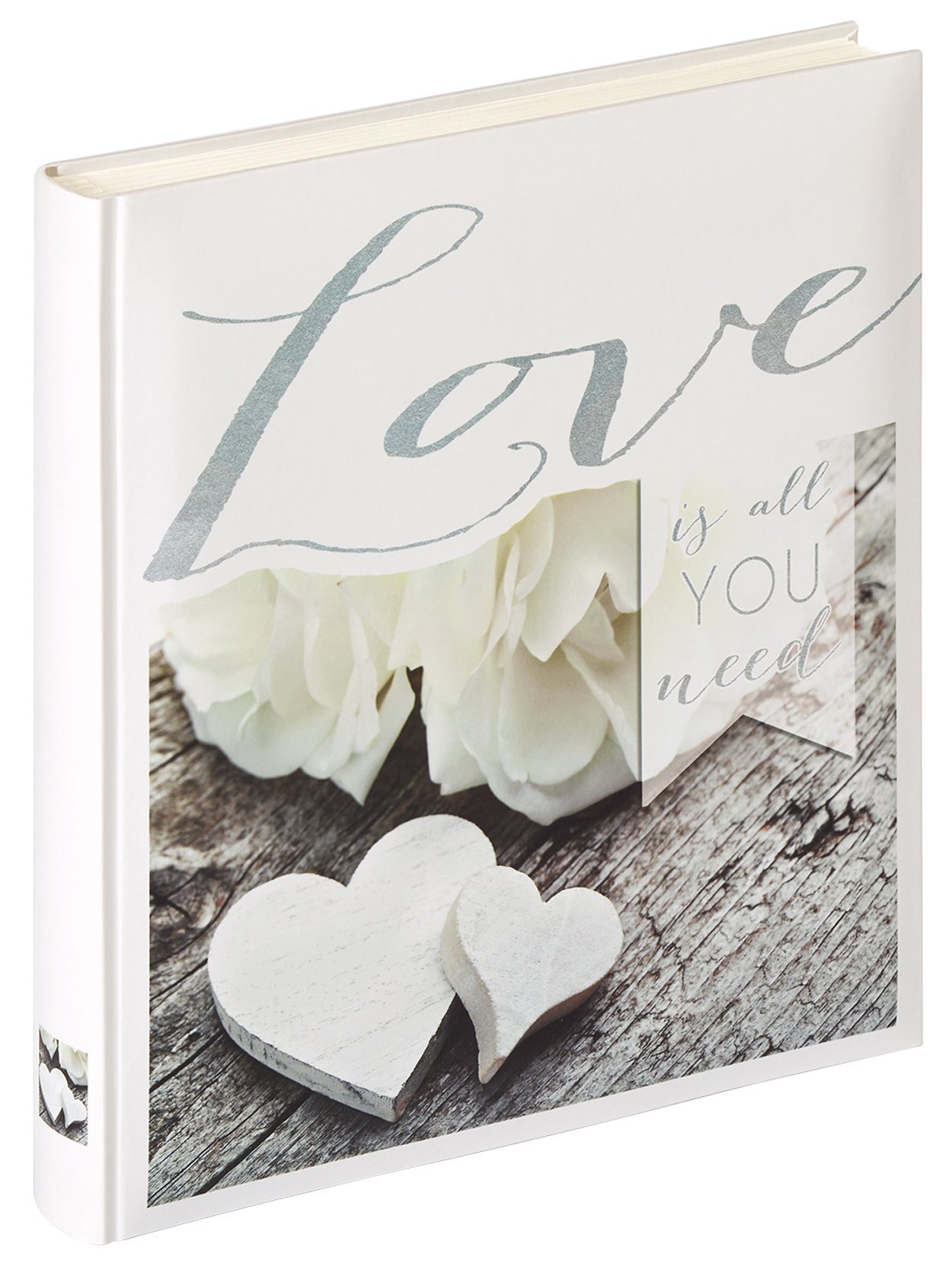 Walther Design 155 Photo Album Photo Album Love Is All You Need, Board, White, 28 x 4.5 x 31 cm
