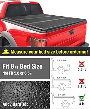 Maxmate Premium Alloy Hard Top Tri Fold Truck Bed Tonneau Cover 1988 2006 Chevy Silverado Gmc Sierra 1500 2500 3500 Hd Incl 2007 Classic Fleetside 8 Bed Amazon Co Uk Car Motorbike