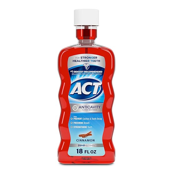ACT ANTICAVITY ZERO ALCOHOL FLUORIDE MOUTHWASH 18 FL....