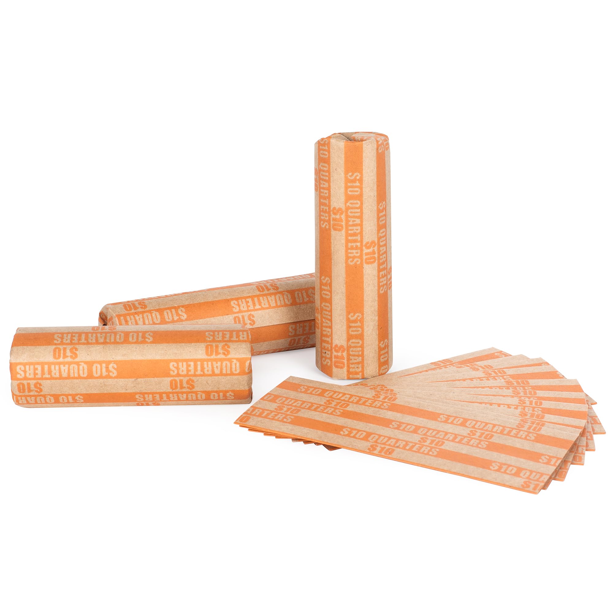 Photo 1 of Quarter Coin Wrappers Quarter Rolls Wrappers Coin Wrappers Quarters Only Quarter Wrappers 100 PCS