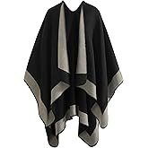 Loiyadn Shawl Wraps for Women - Open Front Ponchos for Women Oversized Pashmina Fashionable Versatile Shawl for Fall Winter