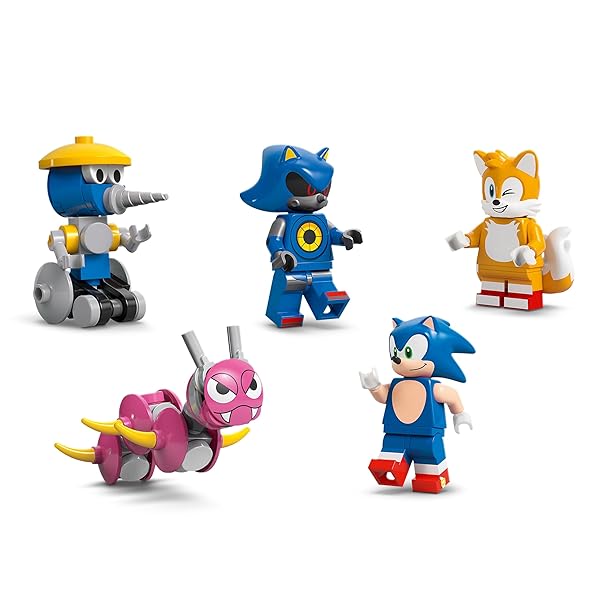 LEGO SONIC THE HEDGEHOG TEAM SONIC COMMAND TRUCK BUILDING TOY – PRETEND PLAY VEHICLE W/5 FIGURES FOR BOYS & GIRLS, AGES 8+ – TOY BUILDING BLOCKS FOR KIDS – GIFT IDEA FOR BIRTHDAYS – 77006