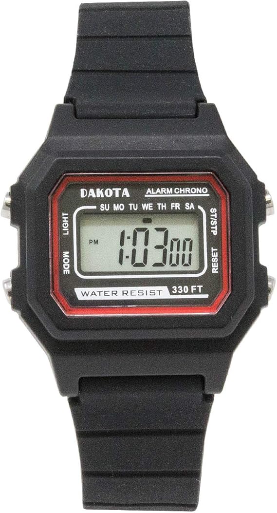 Amazon Dakota 小型 レトロ デジタル 防水 お手入れ簡単 腕時計 レディース キッズ スポーツウォッチ ケース直径33mm ブラック レディース腕時計 腕時計 通販