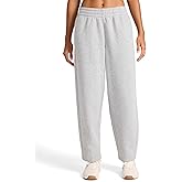 Reebok Womens Barrel Pant, Standard Fit, 28” Inseam, Midweight Cotton-Poly Fabric