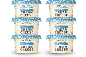 TREELINE TREENUT CHEESE Treeline Cheese - Vegan Dairy-Free Cream Cheese 8 oz, 6-Pack (Plain)