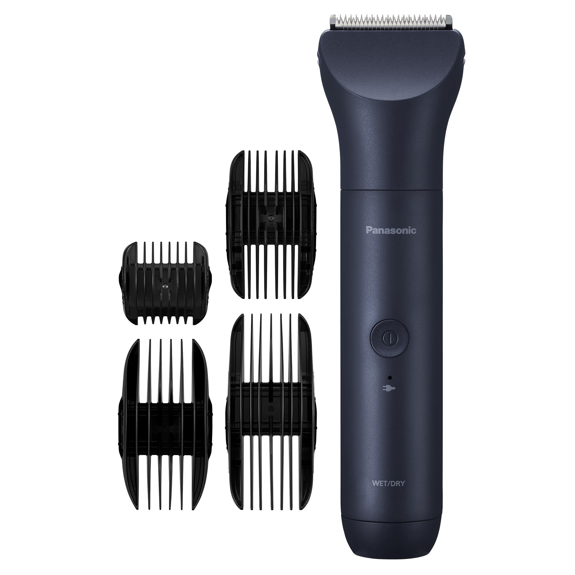Panasonic MultiShape Electric Men’s Hair Clippers with Four Dual Comb Attachments for Cutting Lengths from 0.9-30mm, Cordless, Waterproof Wet/Dry Hair Trimmer with Long-Lasting Battery – ER-CKN3-A