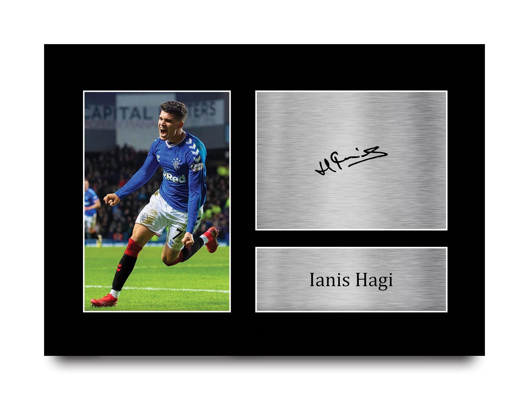 HWC Trading A4 Ianis Hagi Rangers Gifts Printed Signed Autograph Picture for Football Fans and Supporters
