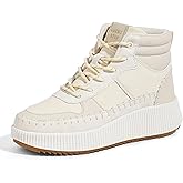 LUCKY STEP Women's Platform High Top Sneakers Fashion Zipper Woven Chunky Ankle Boots Casual Tennis Retro Braided Walking Shoes