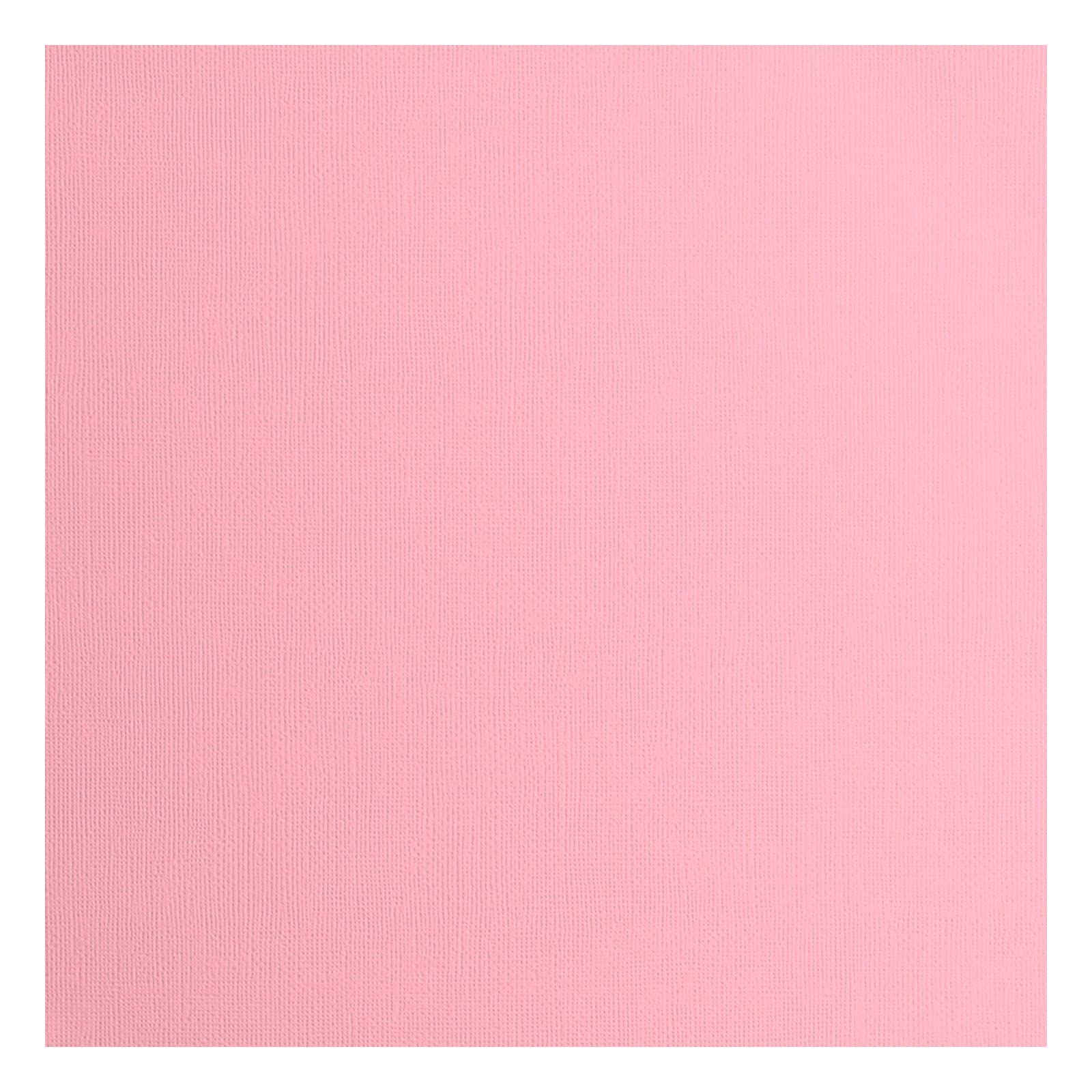 Florence Cardstock Textured - Coloured Card Making Supplies 12 x 12 inch - Pink - 20 Sheets - Coloured Paper for Scrapbooking, Card Making, Die Cutting and Paper Crafts - 216 GSM - Rose