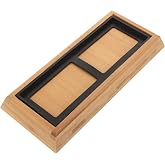 Yardwe Whetstone Base Sharpening Stone Holder with Non-Slip Rubber Ring 8.46 X 3.74 X 0.98 in Kitchen Knife Sharpening Accessory for Home Use
