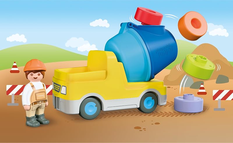 | Junior | Hormigonera | Vehículo de Obra Colorido con Tambor extraíble y Bloques encajables | para niños a Partir de 4 años | 72083 — foto 2 de 6