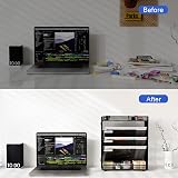 EasyPAG 5 Tier Wall File Organizer A4 Mesh Desk In Tray Holder Black view 4