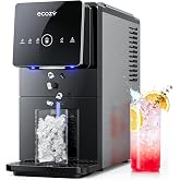 ecozy Nugget Ice Makers Countertop 40lbs Per Day, Touchless Ice Dispenser | Nugget Ice Maker Countertop, Chewable Pebble Ice Machine, Self-Dispensing &amp; Self-Cleaning for Home &amp; Office Mistalo Drop Slim