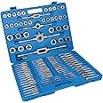 110 PCS Metric Tap and Die Set, M2-M18 Rethreading Kit for Making Screw Threads for Cutting External and Internal Thread Threading with Storage Case