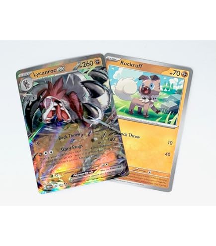 Amazon.com: Lycanroc V & Vmax - Evolving Skies - Pokemon Ultra Rare Lot