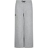 Under Armour Girls Wide Leg Fleece Sweatpants, Elastic Waistband with Drawstring Closure, Outdoor Collection