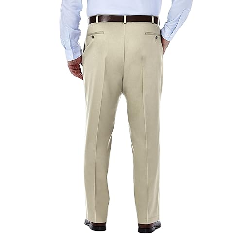 Haggar mens Big-tall Premium No Iron Khaki Classic-fit Expandable