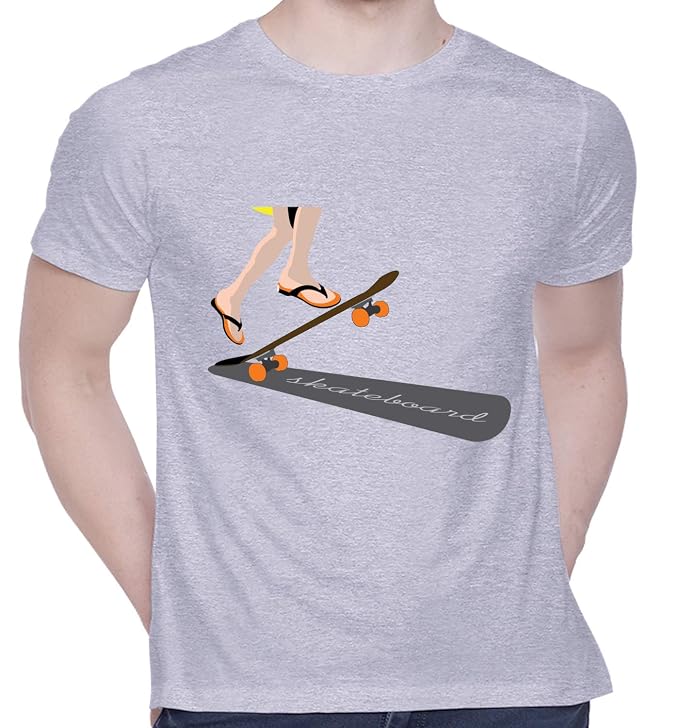 CreativiT Graphic Printed TShirt for Unisex Skateboard Tshirt Casual