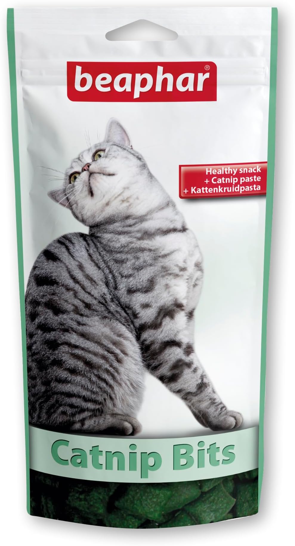 Beaphar Catnip Bits for Cats – 75 crunchy treats with catnip paste