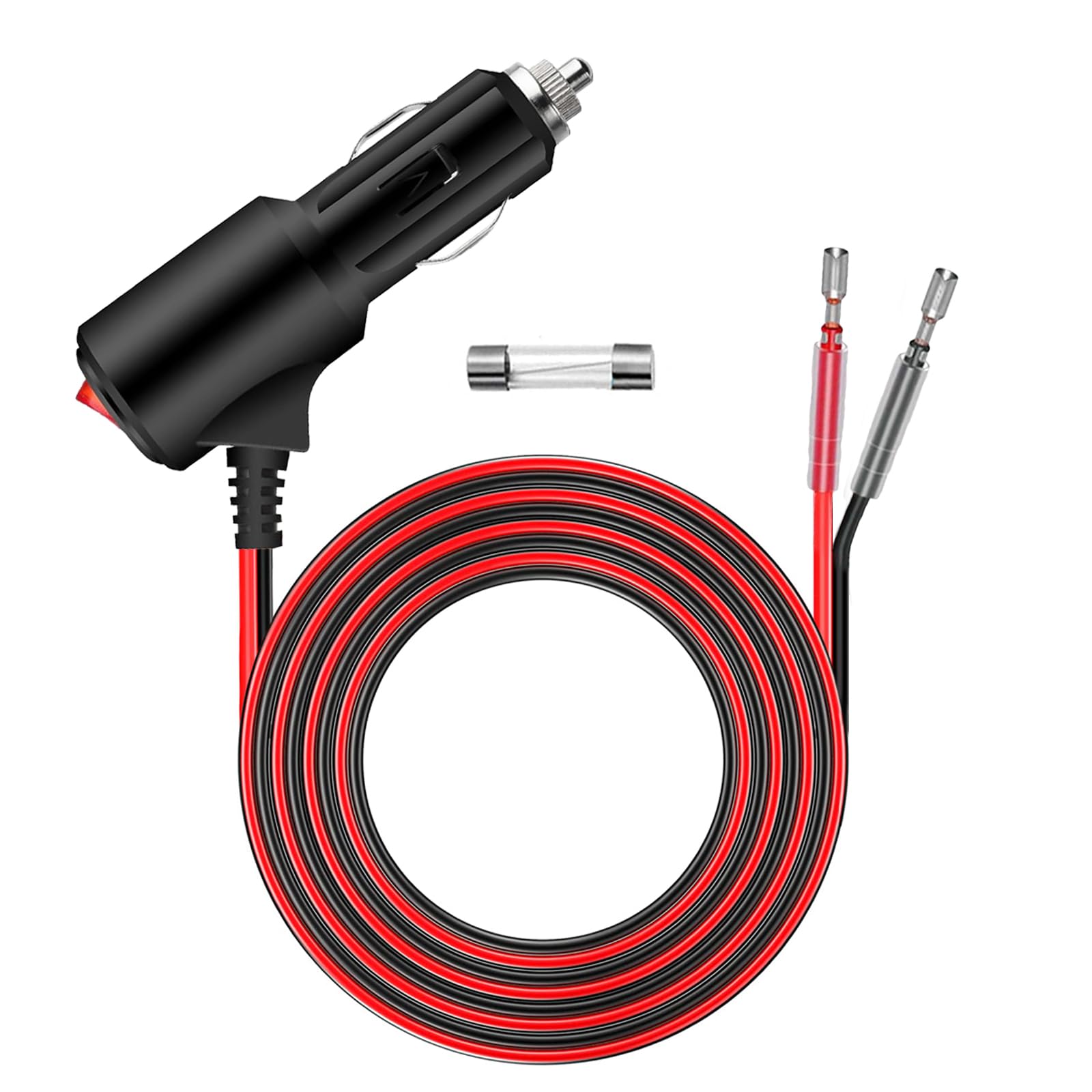 Photo 1 of Cigarette Lighter Plug Adapter With Switch On Off Heavy Duty 6FT 12V Cigarette Lighter Plug Replacement With Leads & LED, 12V Male Cigarette Lighter Plug Adapter 16AWG For Car Truck Motorcycle