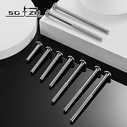 M8 x 30mm 10Pcs Flat Head Hex Socket Cap Screws