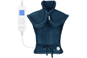 Heating Pad for Back Pain Relief - Durpeak 26"x 35" Large Weighted Electric Heating Pad for Neck and Shoulder with Auto Shut 