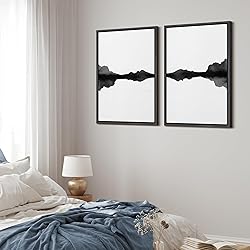 MUDECOR Framed Canvas Print Wall Art Set Minimal