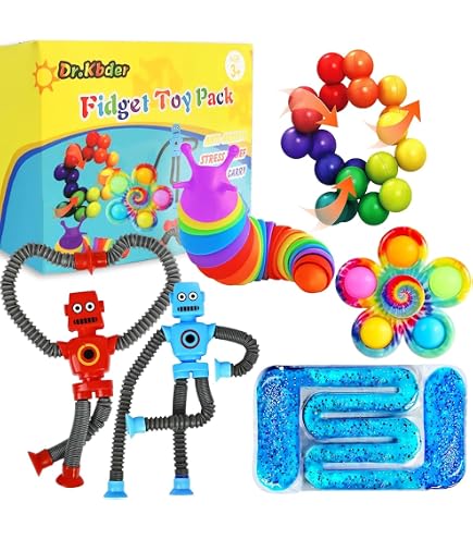 Juvanovo Juguete Sensorial De Clasificación De Colores: Flor Fidget Para TDAH Y Autismo - Desarrolla Habilidades Motoras Finas Y Calma La Ansiedad