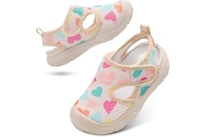 JIASUQI Toddler Quick Dry Water Shoes Boys Girls Breathable Beach Shoes Kids Outdoor Aqua Sock Lightweight Summer Barefoot Sh