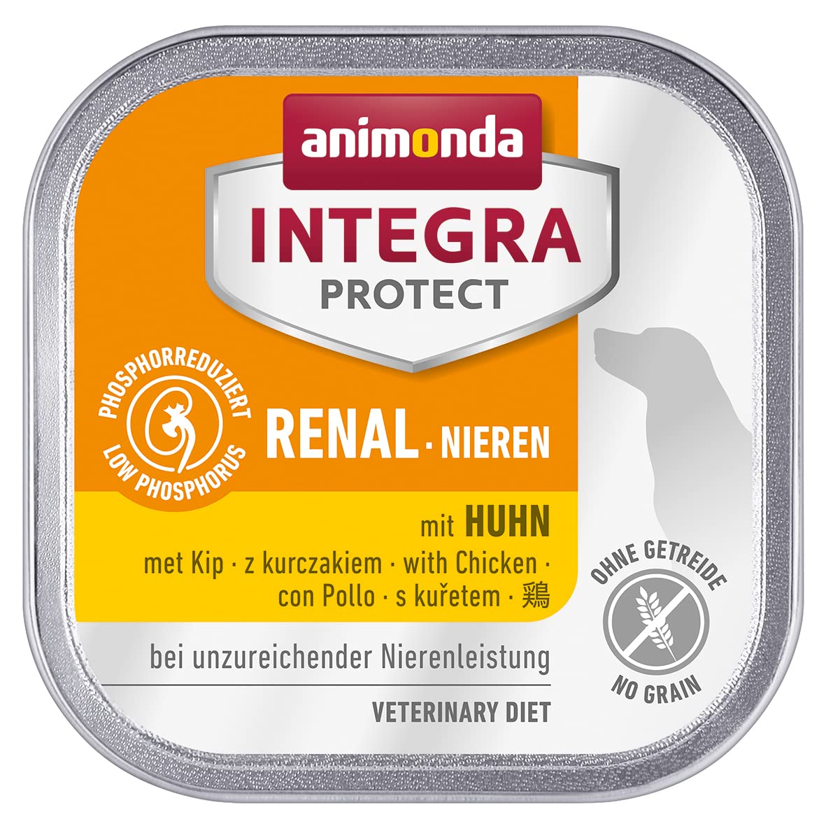animonda Integra Protect diet dog food, wet food for chronic renal insufficiency, with chicken, 11 x 150g