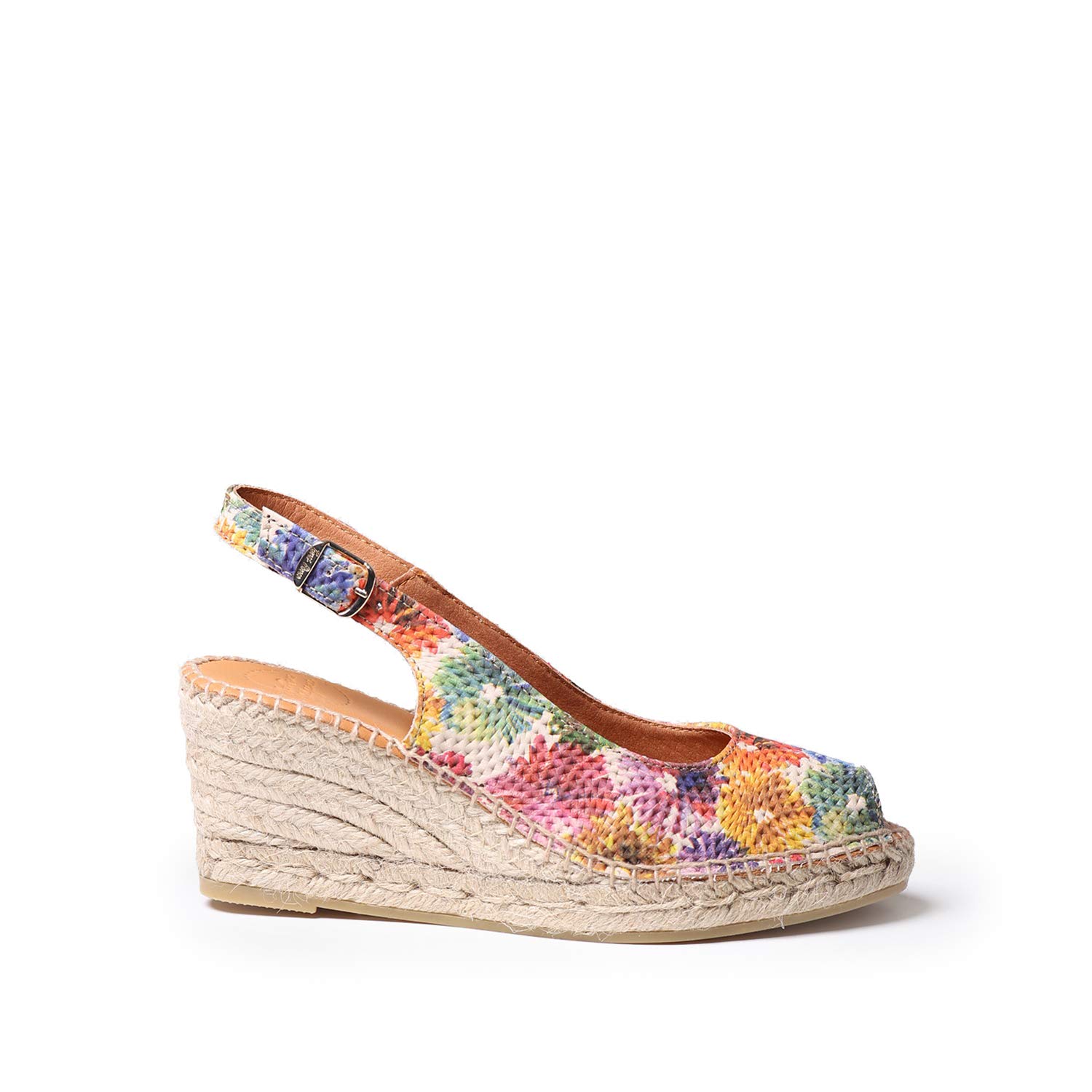 Toni Pons Women's Leather Espadrille - Carol-DM - Multicolor, 8 UK - 41 EU