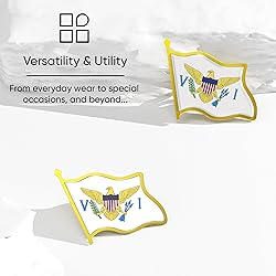 U.S. Virgin Islands Flag Lapel Pin - Enamel Metal